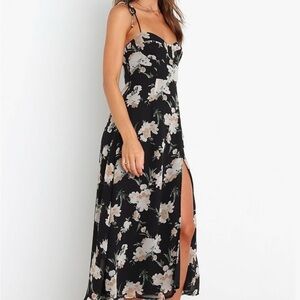 Petal & Pup Meg Floral Black Dress